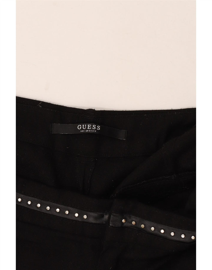 Guess Womens Slim Chino Trousers UK 16 Large  Black