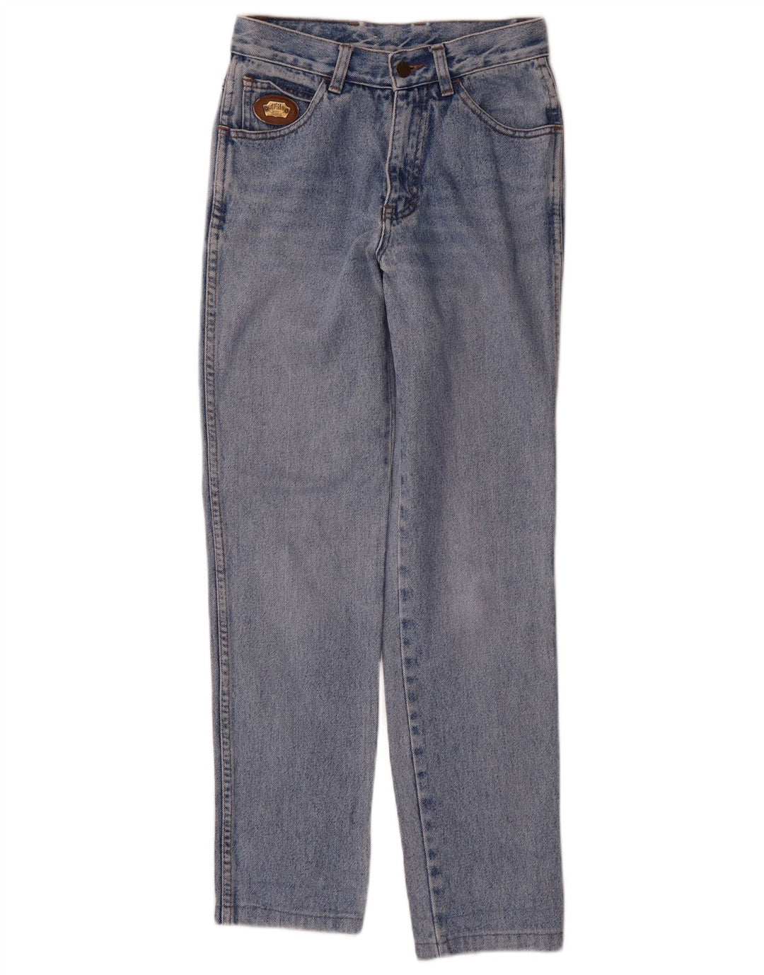 vintage Femme Slim Jeans W26 L29 Coton Bleu