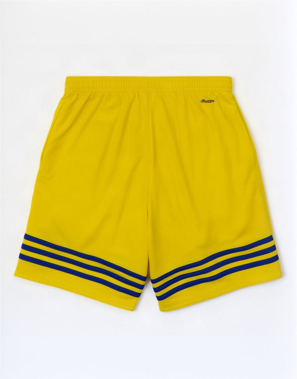 Pantaloncini sportivi Adidas Climalite da uomo piccoli in poliestere giallo
