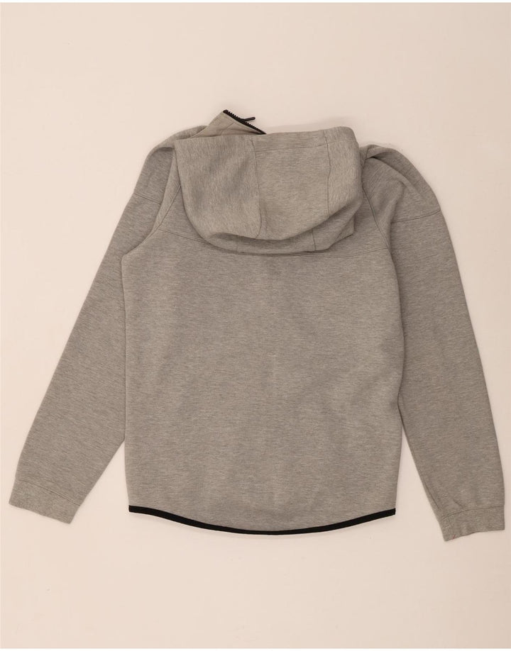 Felpa con cappuccio e zip Nike da uomo piccola in cotone grigio