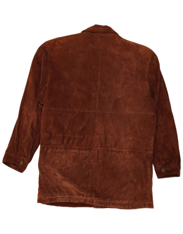 Vintage męska zamszowa kurtka UK 42 XL brązowa