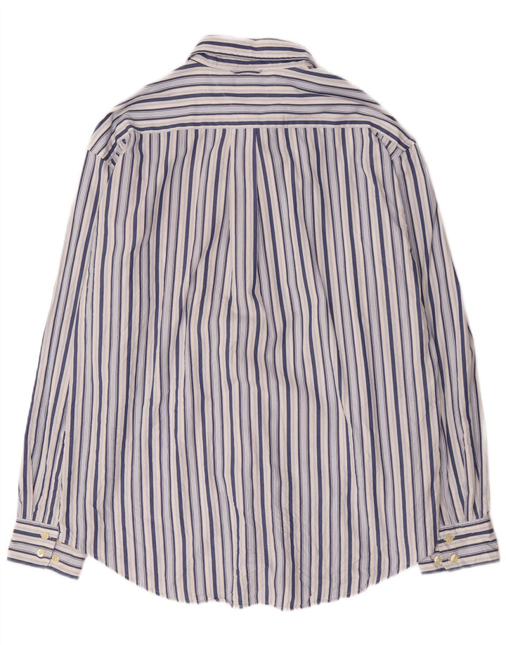Tommy Hilfiger Mens Shirt XL Blue Striped Cotton