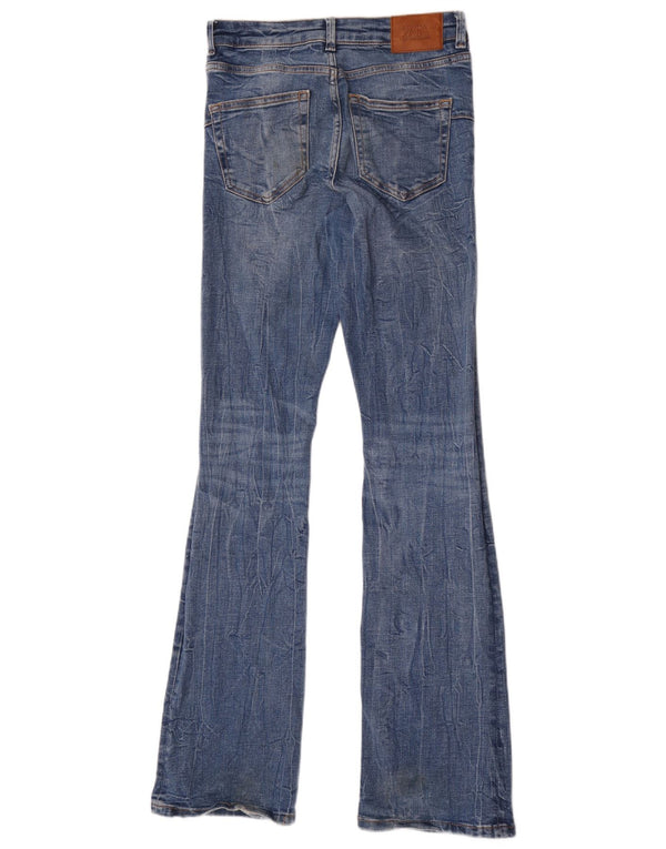 Zara Dame Flared Jeans EU 36 XS W26 L34 Blå