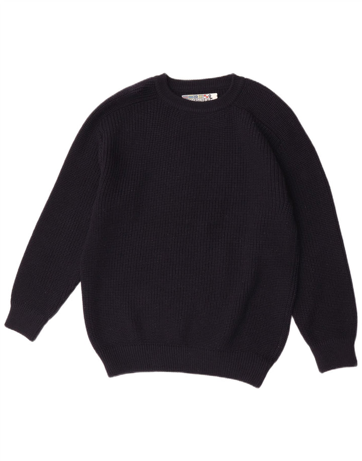 Orcinus Herre Crew Neck trøje Sweater Medium Navy Blue Uld