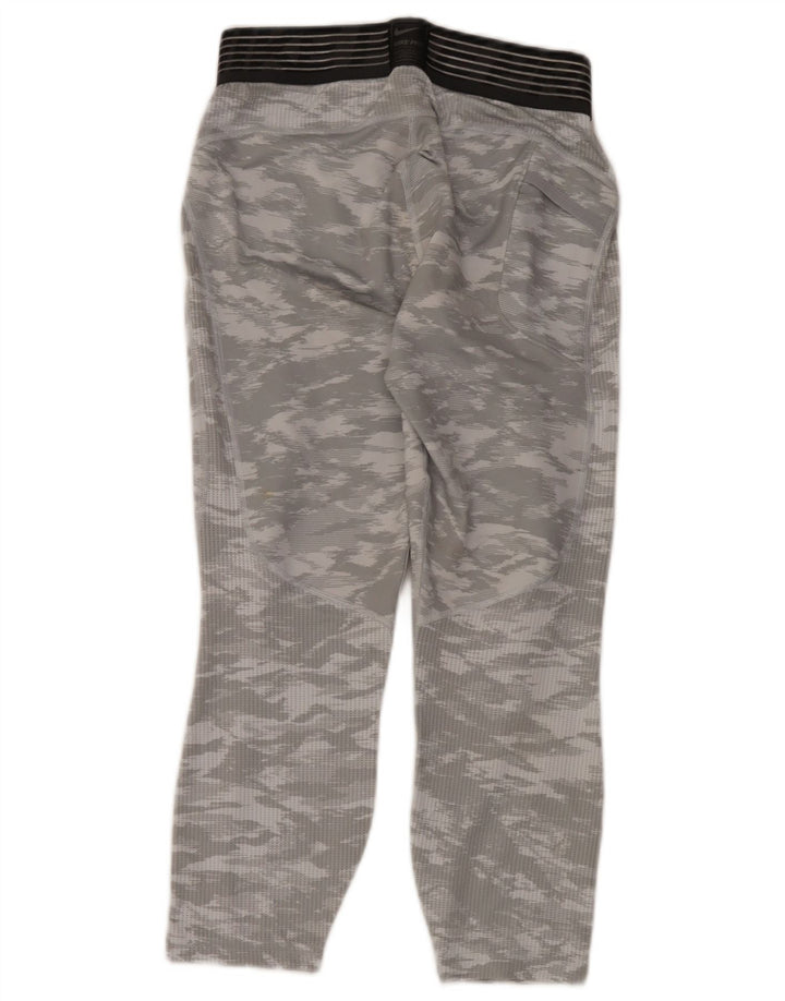 Nike Mens Dri Fit Leggings Medium Grey Camouflage Polyester