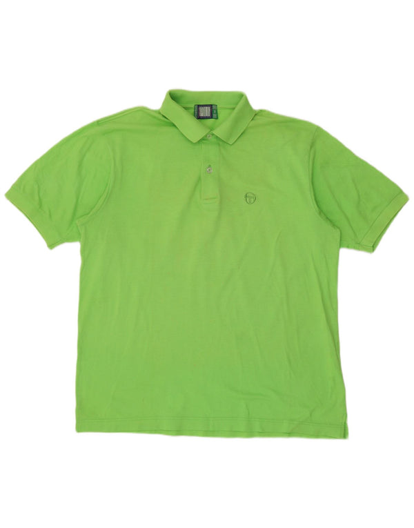 Sergio Tacchini Herre Kortærmet Regular Fit Polo Shirt Stor Grøn Bomuld
