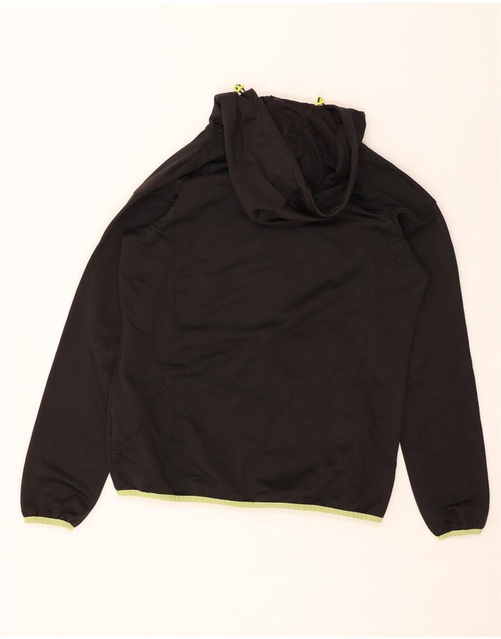 PUMA Womens Zip Hoodie Sweater UK 14 Medium Black