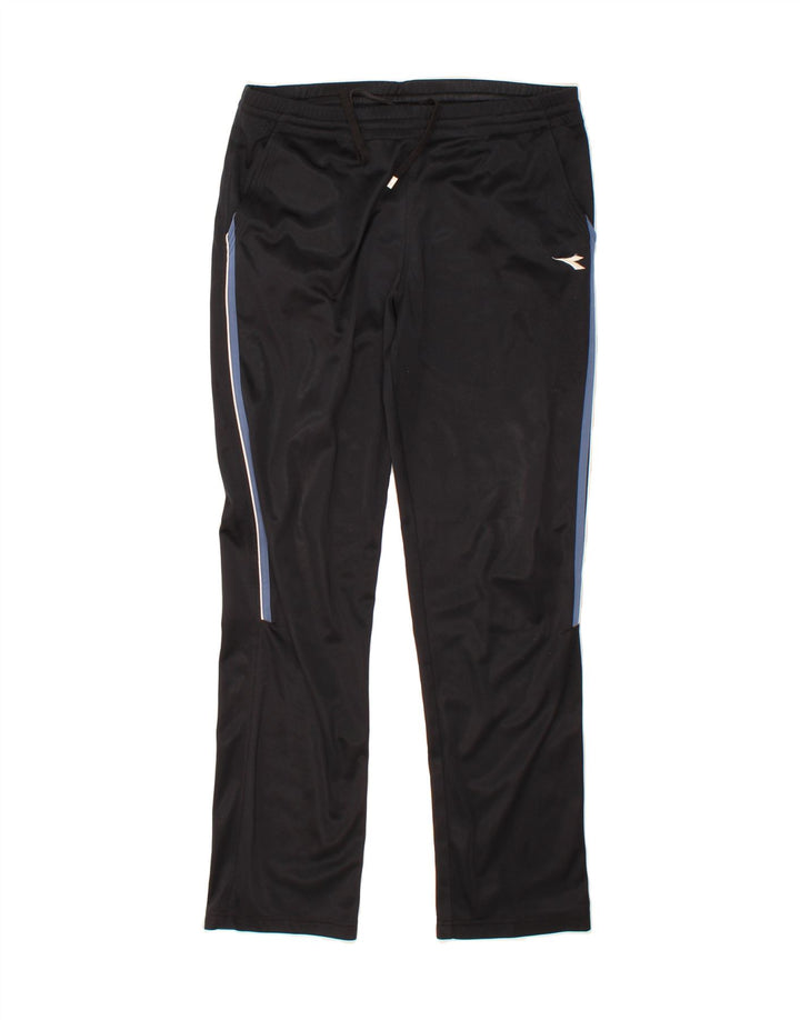 DIADORA Mens Tracksuit Trousers IT 50 Large  Black Polyester Vintage Diadora and Second-Hand Diadora from Messina Hembry 