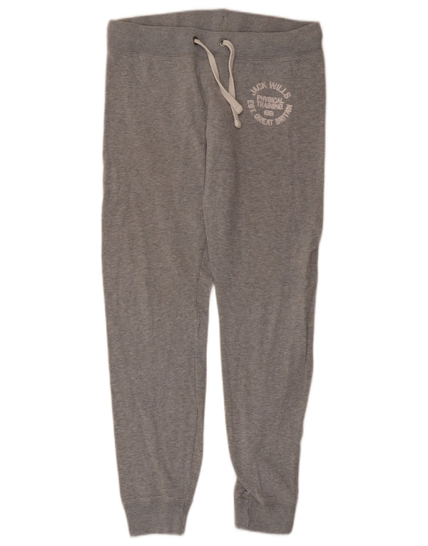 Jack Wills Womens Tracksuit Trousers Joggers UK 10 Small Grey Flecked