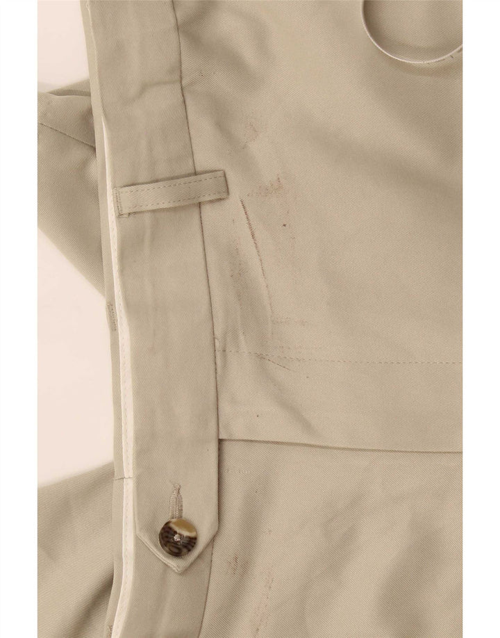 Pantaloni de costum pentru bărbați Marks & Spencer, cu ajustare normală, L36 L29, poliester bej