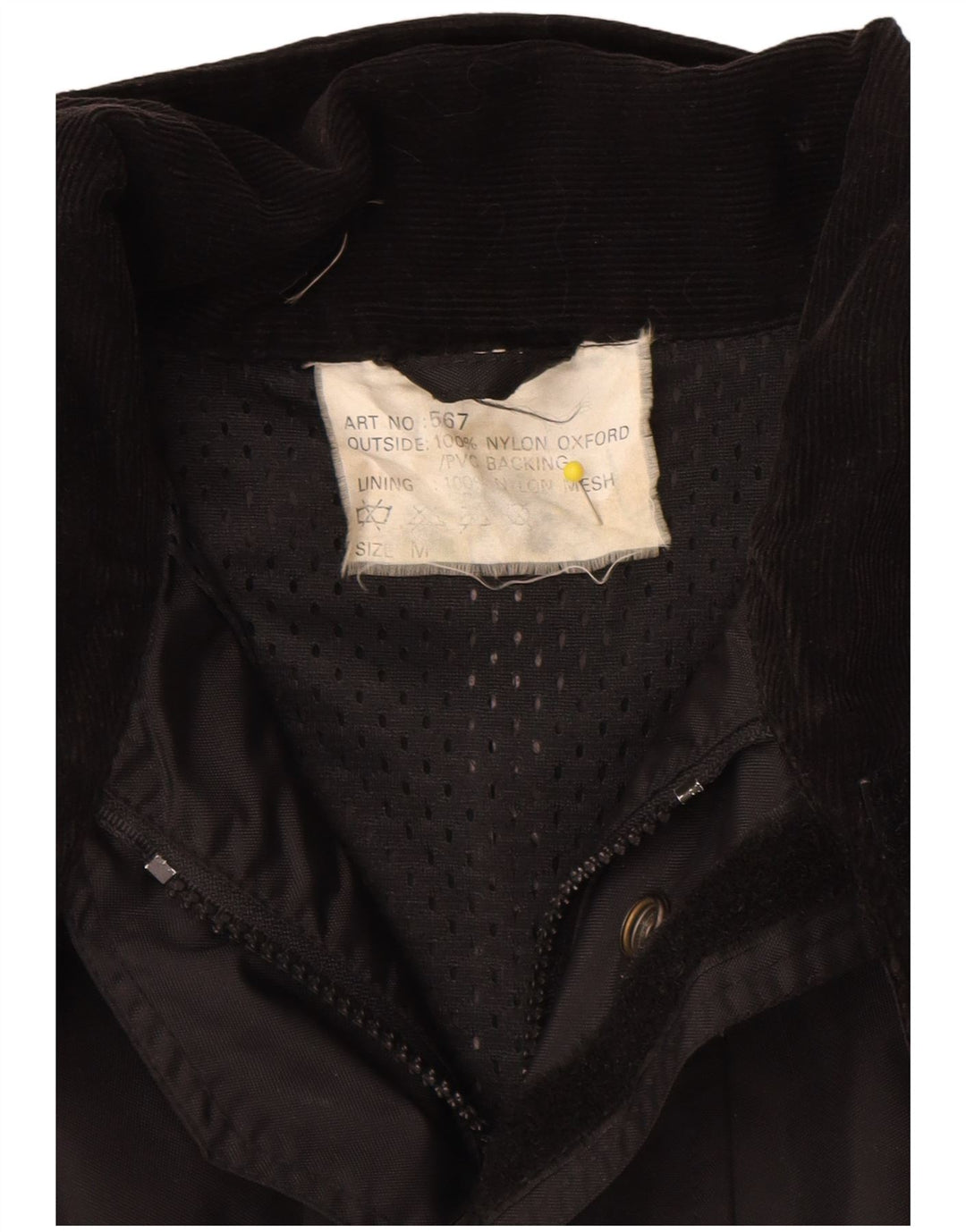 Freewheel Mens Moto Racer Utility Jacket UK 38 Medium Black Nylon
