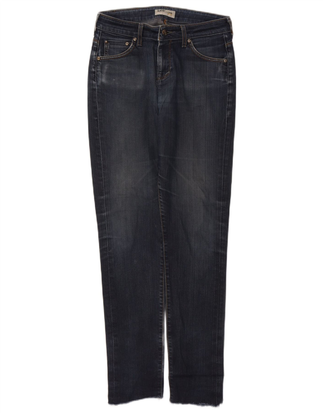Lee Womens Slim Jeans W28 L31 Navy Blue Cotton
