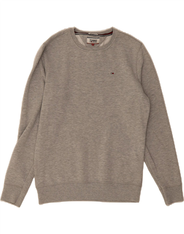 TOMMY HILFIGER Mens Regular Fit Sweatshirt Jumper Small Grey Vintage Tommy Hilfiger and Second-Hand Tommy Hilfiger from Messina Hembry 