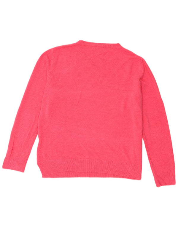 Marks & Spencer Womens Boat Neck Jumper Sweater UK 16 Large  Pink Acrylic