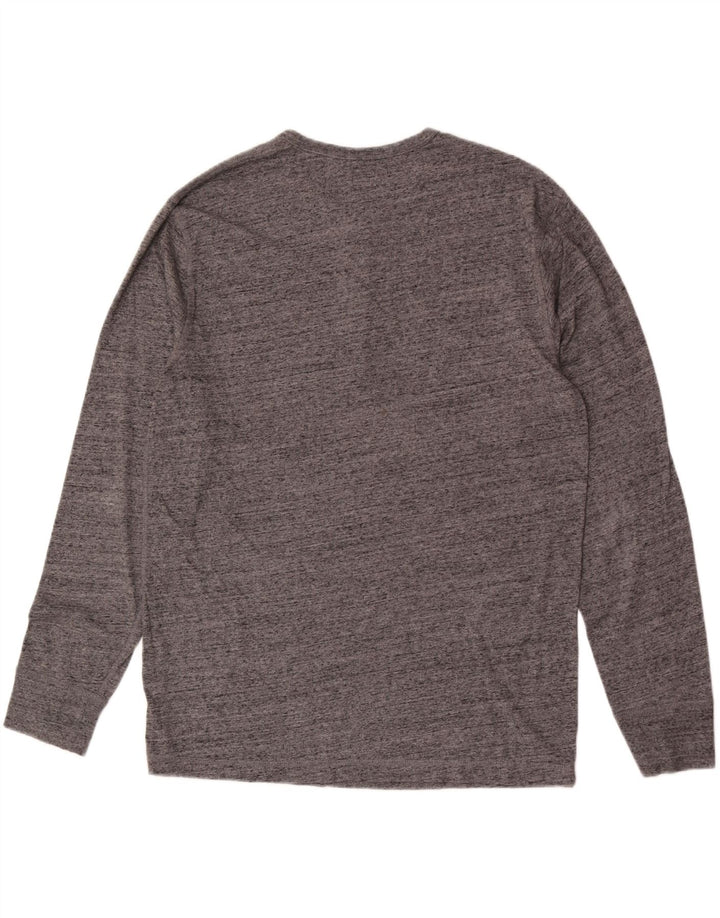 J. Crew Mens Top Long Sleeve XL Grey Flecked Cotton