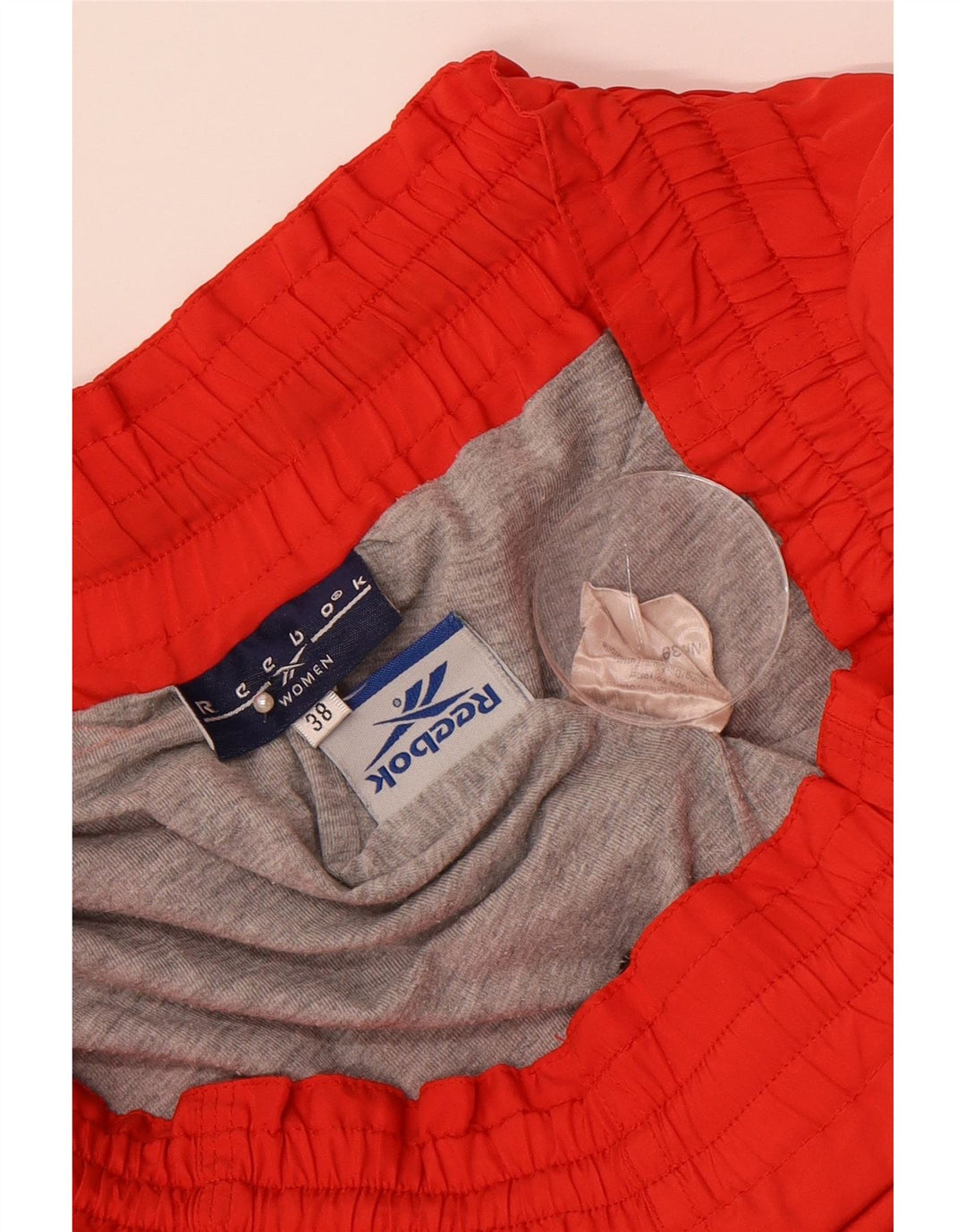 REEBOK Womens Tracksuit Trousers EU 38 Medium  Red Polyester