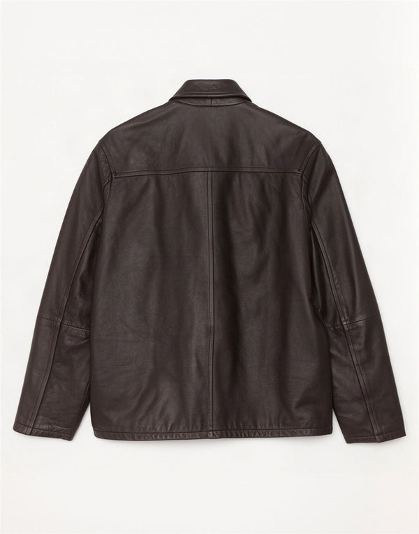 Pierre Cardin Ανδρικό Δερμάτινο Μπουφάν UK 40 Large Μαύρο