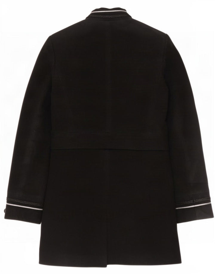Cappotto Zara da donna UK 12 cotone nero medio