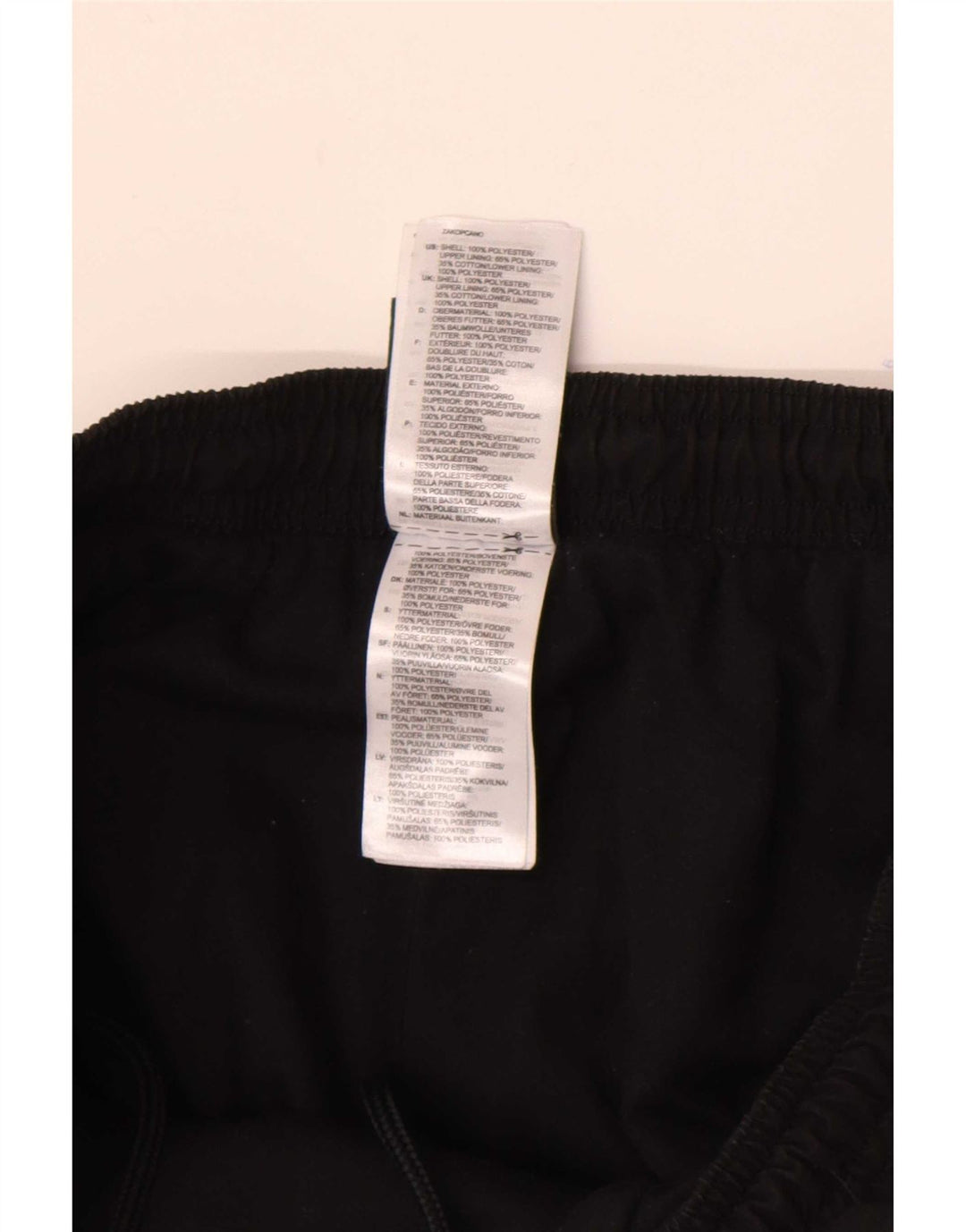 Adidas Mens Tracksuit Trousers Joggers Large Black Polyester