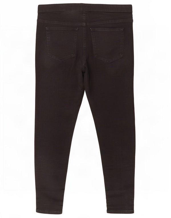 Marks & Spencer Calça Jeans Feminina Crop Jegging Reino Unido 16 Grande W34 L24 Algodão Preto