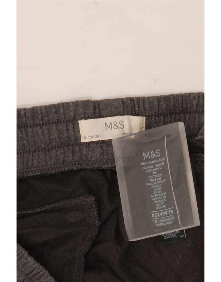 Marks & Spencer Mens Tracksuit Trousers Medium Grey Cotton