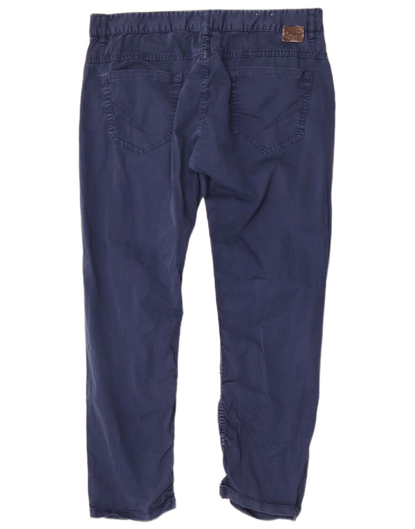 Pantaloni casual slim pentru bărbați Zara EU 46 XL W36 L27 Albastru Bumbac