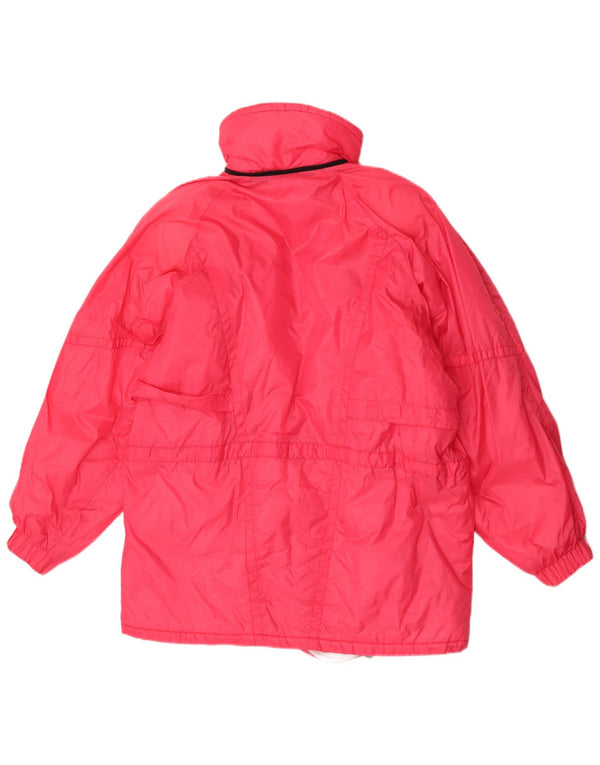 Vintage Damen Windjacke UK 10 Small Rosa Polyamid