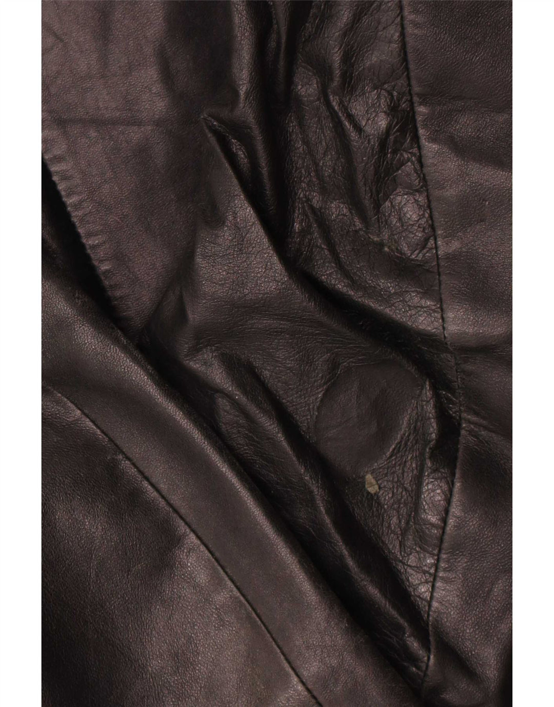 Vintage Mens Leather Jacket IT 52 XL Black