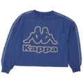 Kappa Womens Tezenis Graphic Oversized Sweatshirt Jumper UK 14 Medium Blue
