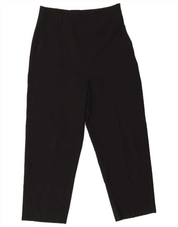 Zara Womens Tapered Chino Trousers Large W30 L26 Black Polyester