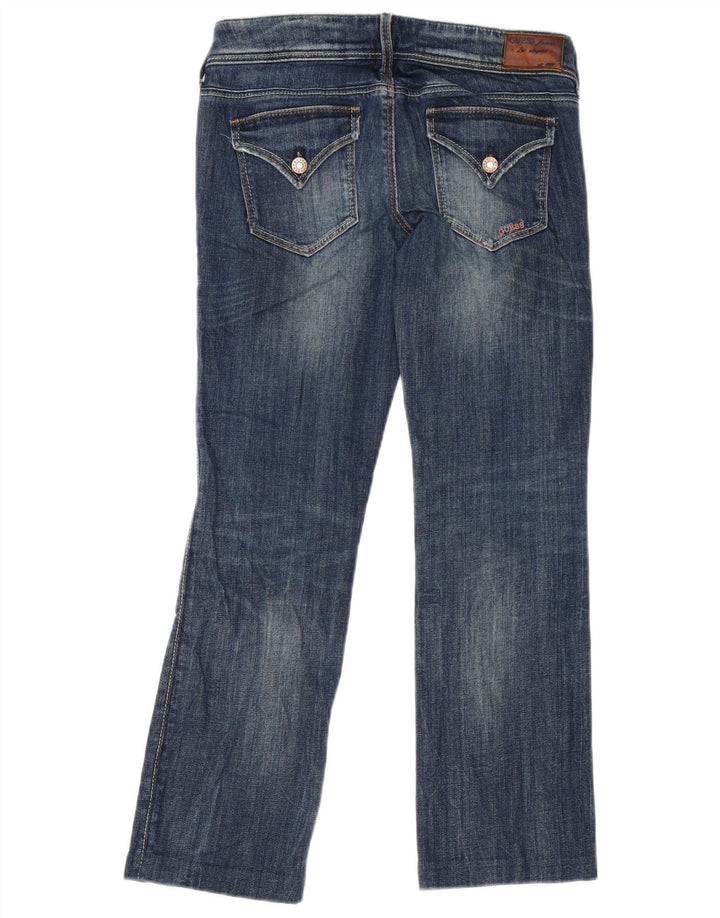 Guess Womens Regular Straight Jeans W28 L27 Navy Blue Cotton