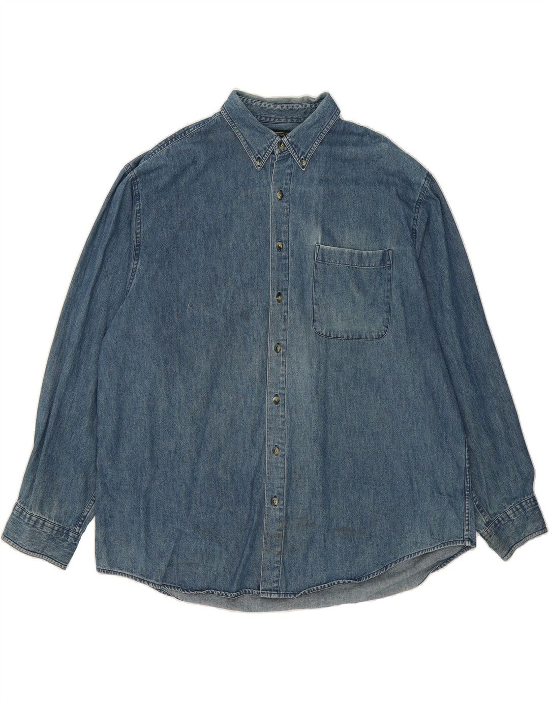 WRANGLER Mens Denim Shirt Large Blue Cotton Vintage Wrangler and Second-Hand Wrangler from Messina Hembry 