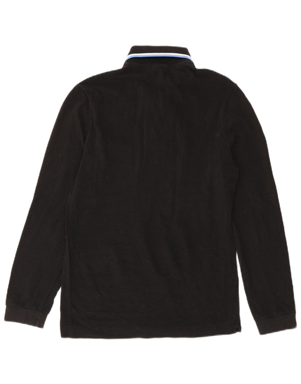 Lacoste Mens Long Sleeve Regular Fit Polo Shirt Size 2 XS Black Striped