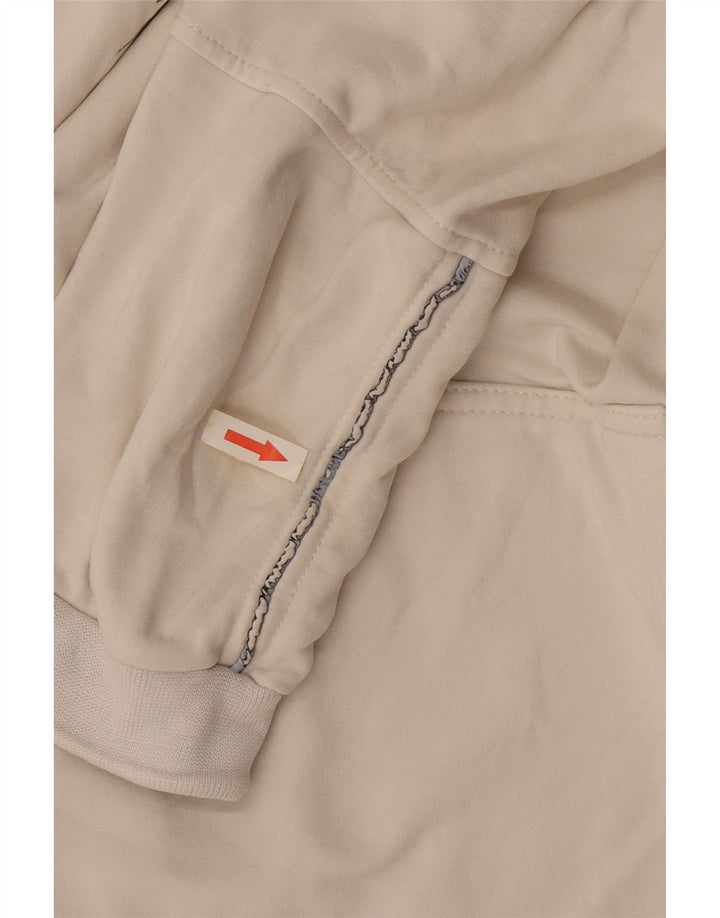 CHAMPION Mens Graphic Hoodie Jumper Medium Off White