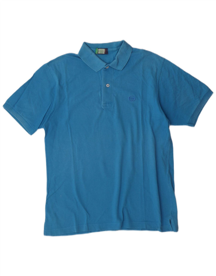 Sergio Tacchini Mens Polo Shirt Medium Blue