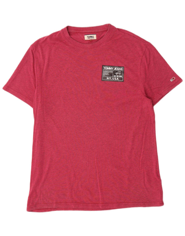 Tommy Hilfiger Herren T-Shirt Top XL Rot Baumwolle