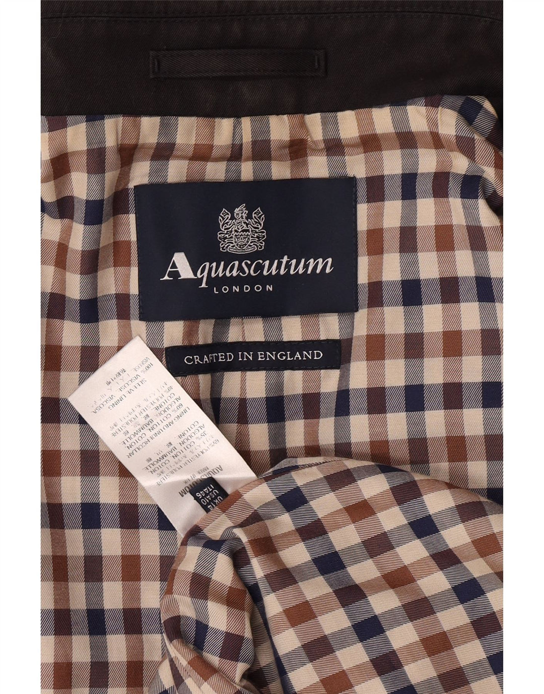 Aquascutum Damenmantel UK 14 Large Schwarz Polyester