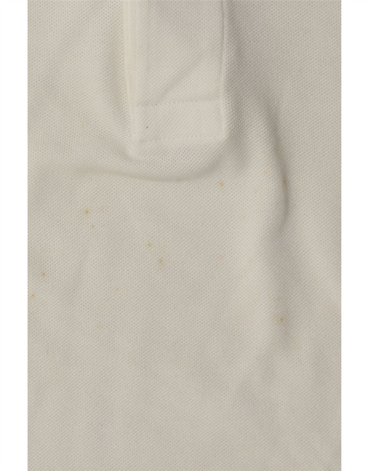 Lacoste Mens Rugby Polo Shirt Size 3 Small White Cotton