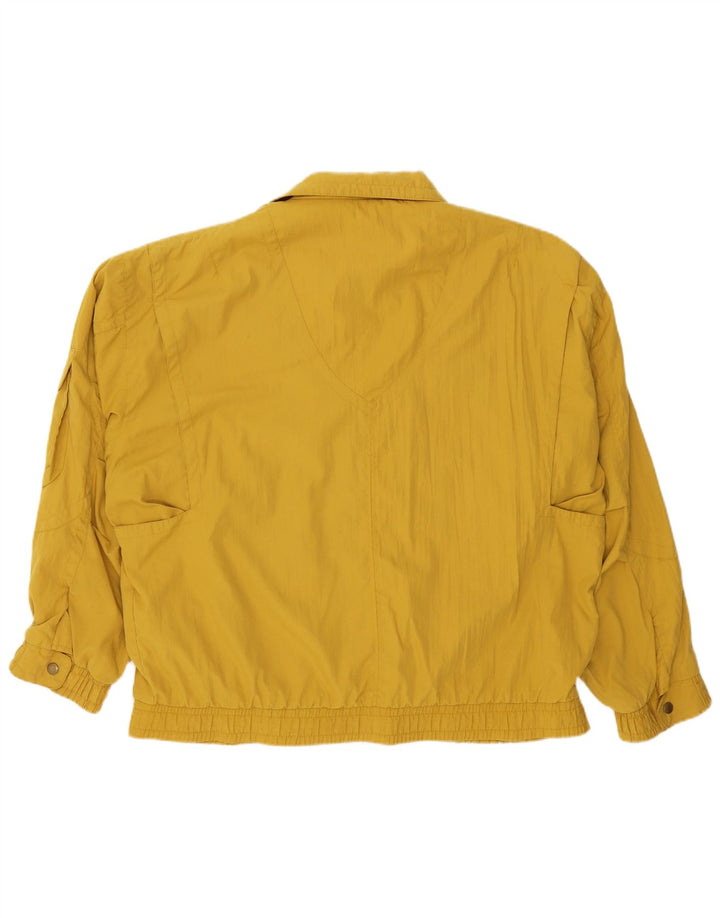 VINTAGE Damen Utility-Jacke IT 54 3XL Gelbes Polyester