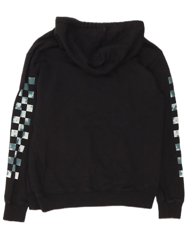 Vans Mens Graphic Hoodie Jumper Medium Black Cotton