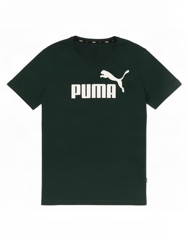 Puma T-Shirt Graphique Homme Petit Vert Coton