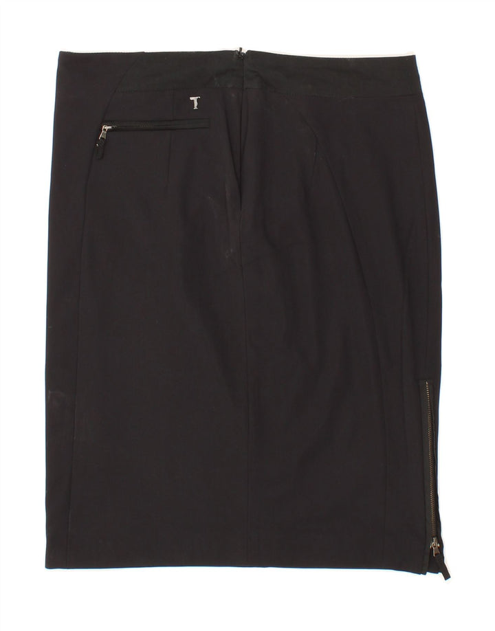 TRUSSARDI Womens Straight Skirt IT 46 Large W31  Black Polyester Vintage Trussardi and Second-Hand Trussardi from Messina Hembry 