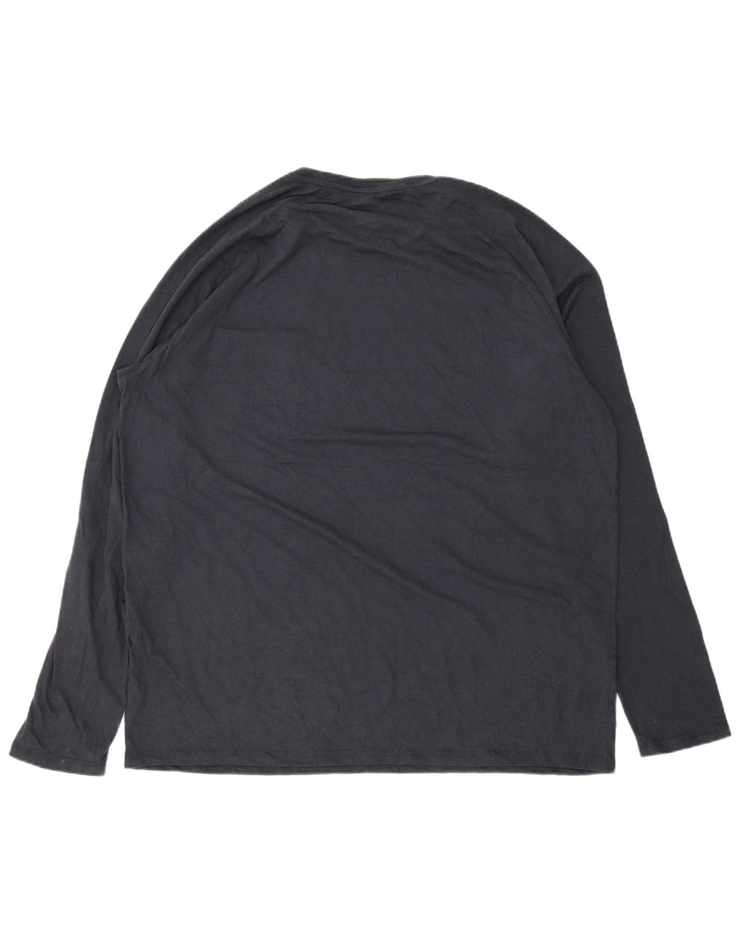 DICKIES Mens Top Long Sleeve 2XL Navy Blue Cotton