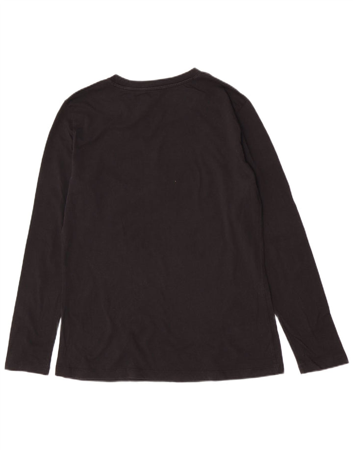 Armani Exchange Top grafic pentru femei cu mânecă lungă UK 12 Medium Black