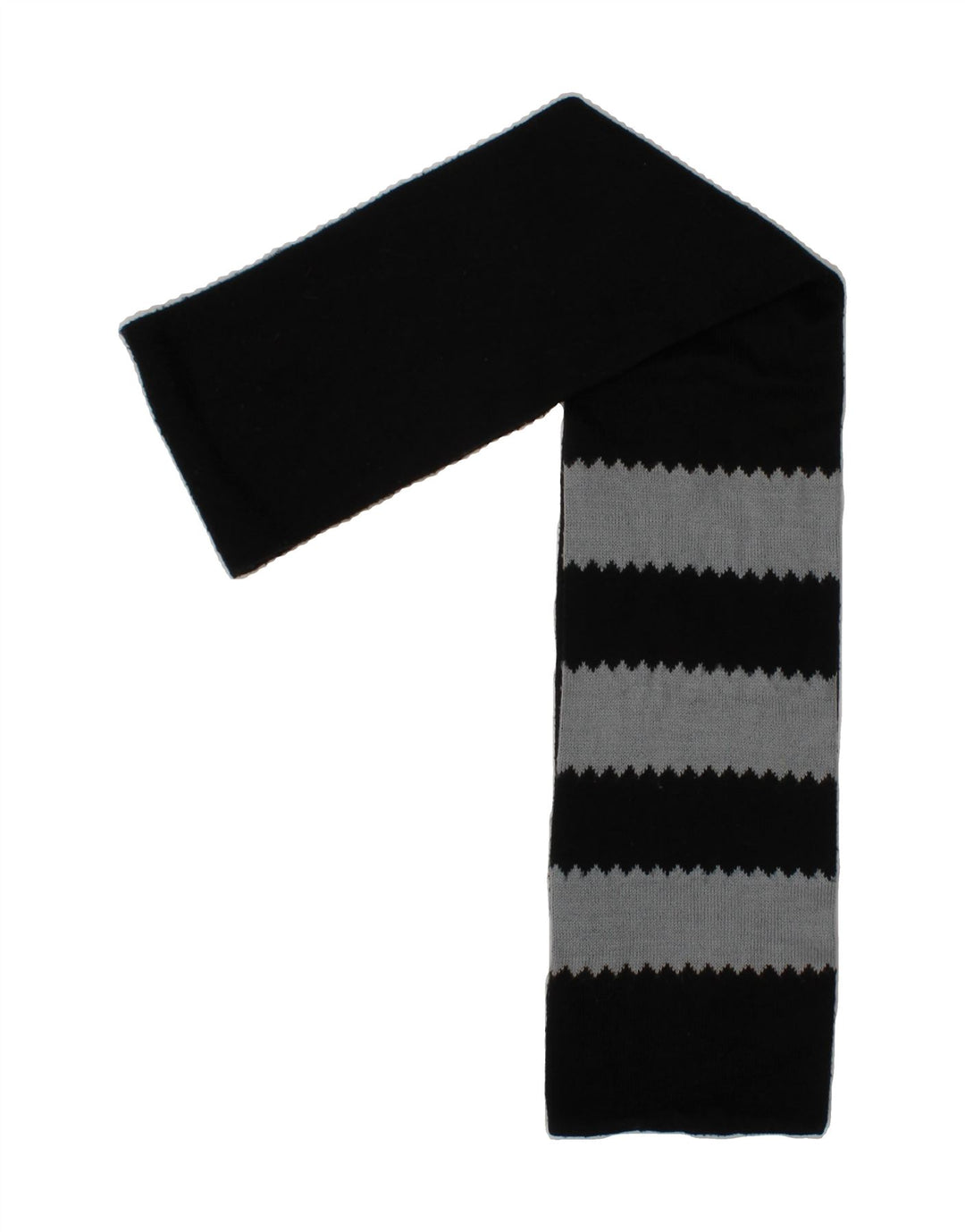 ADIDAS Boys Rectangle Scarf One Size L65 Black Striped Acrylic Classic Vintage Adidas and Second-Hand Adidas from Messina Hembry 