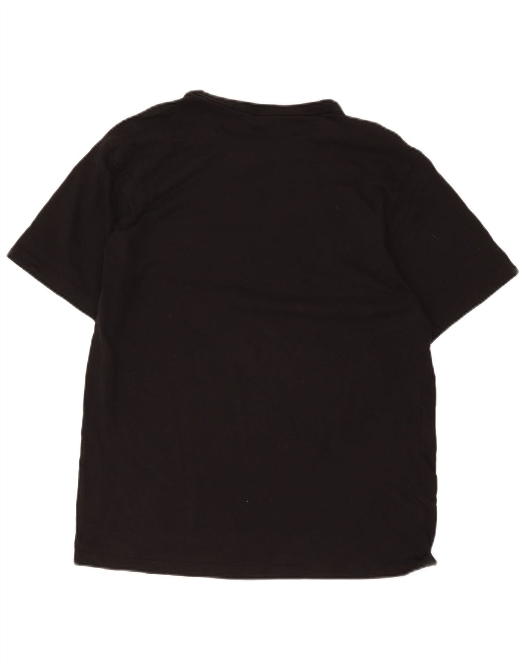 Champion Mens Graphic T-Shirt Top Large Black Cotton