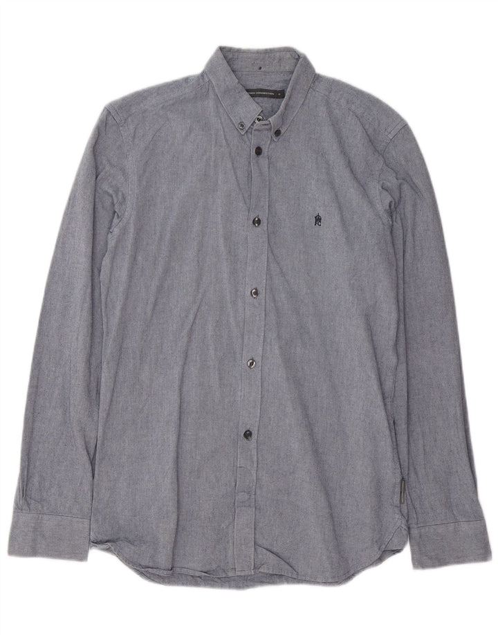 FRENCH CONNECTION Chemise Homme Petit Bleu Coton