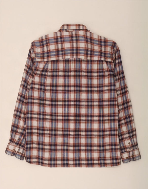 Free Style Mens Flannel Shirt Size 41/42 Large Multicoloured Check Cotton