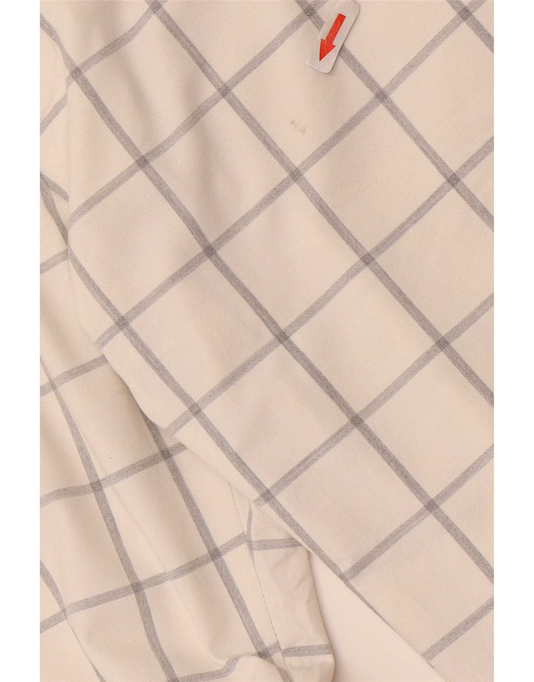 Zara Mens Slim Chino Trousers EU 40 Medium W31 L33 White Check Polyester