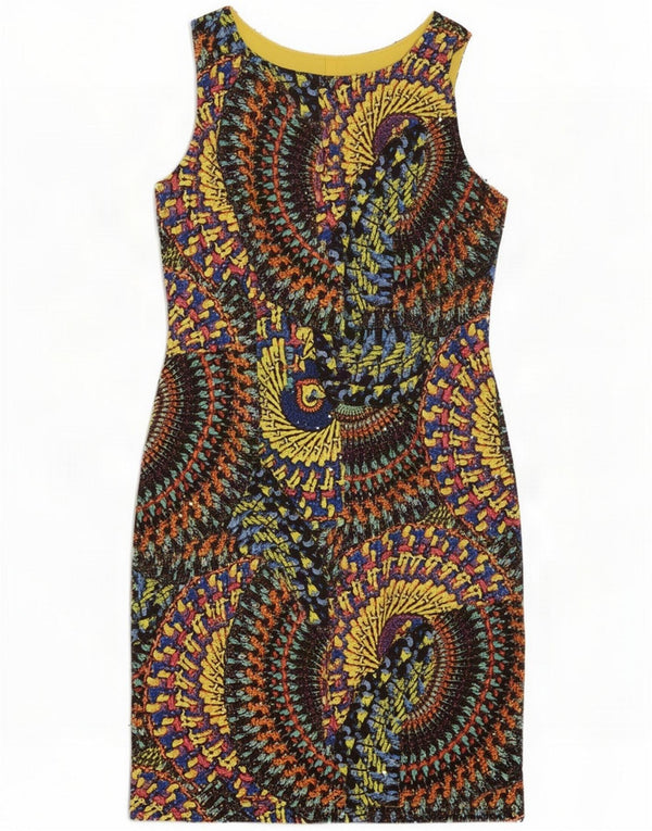 Joseph Ribkoff Damen Grafisches Etuikleid UK 14 Large Mehrfarbig